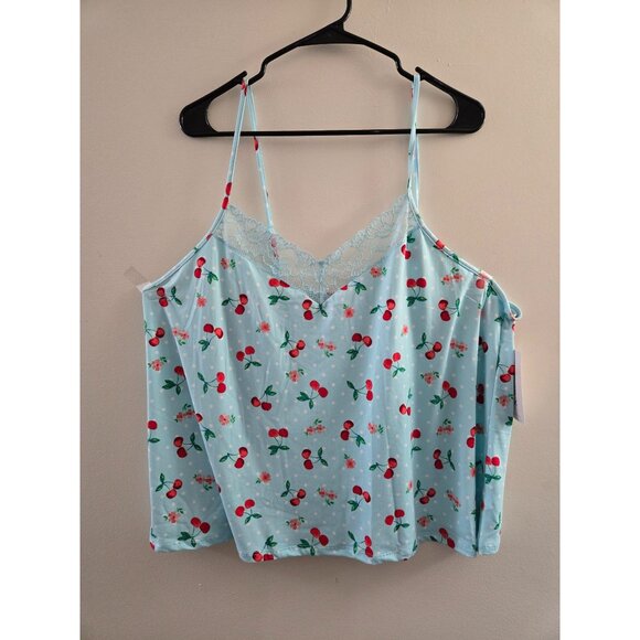 NWT Joyspun Women’s Plus Size 2X Dreamy Soft Knit Cami – Lace Trim – (18W-20W) - Picture 1 of 6